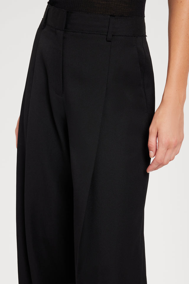 Ports 1961 BLACK WOOL PANTS 999-BLACK
