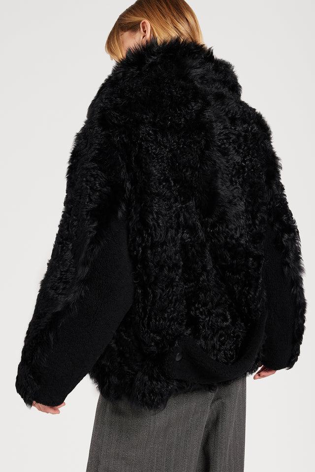 Ports 1961 BLACK WOOLFELL COAT 999-BLACK