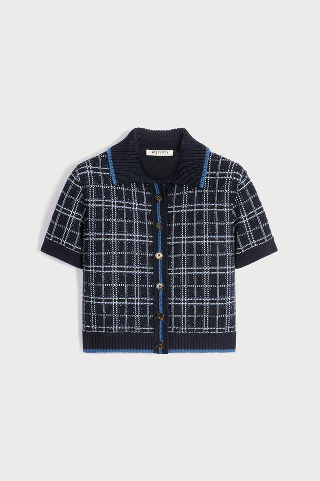 ports 1961 BLUE CHECK POLO C84-CHECK AVIO
