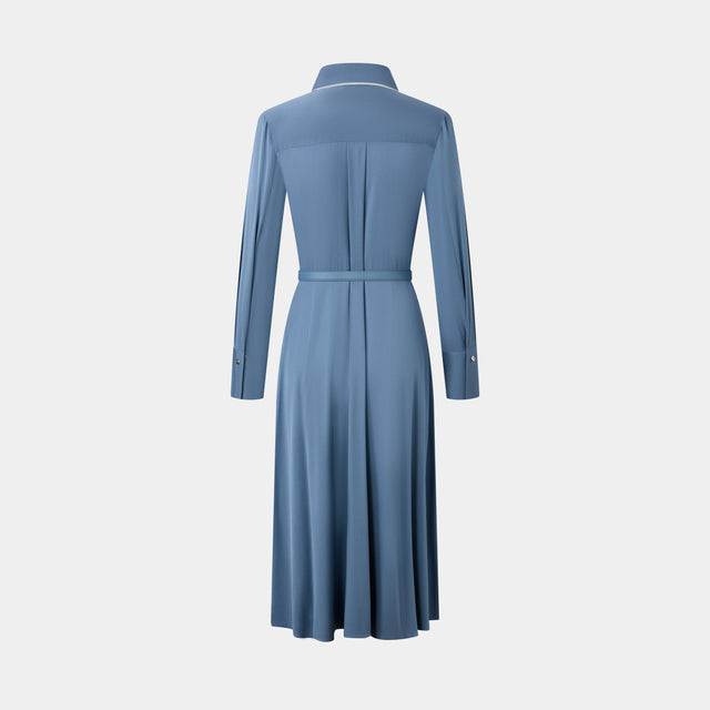 Ports 1961 BLUESTONE COLOR SHIRT DRESS BLUESTONE