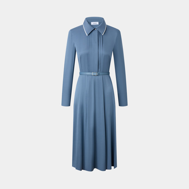 ports 1961 BLUESTONE COLOR SHIRT DRESS BLUESTONE
