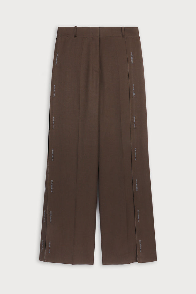 ports 1961 BROWN WOOL TROUSERS 573-BROWN
