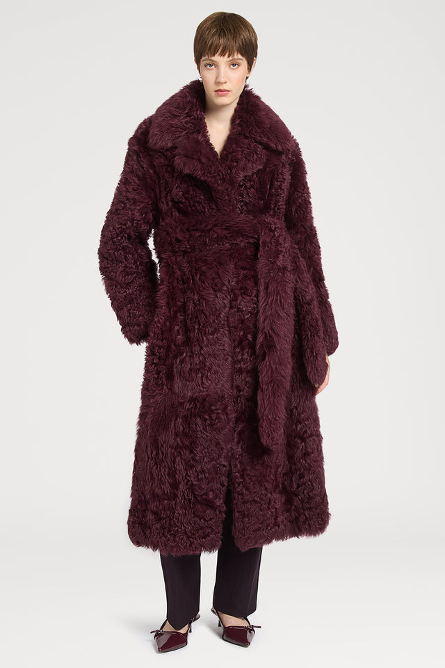 Ports 1961 BURGUNDY WOOLFELL JACKET 470-BURGUNDY