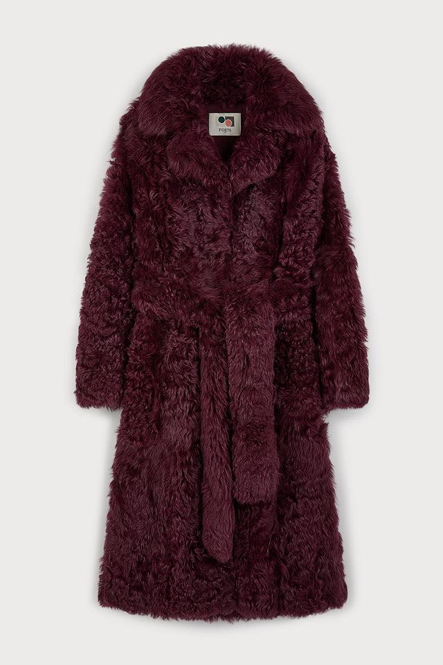 ports 1961 BURGUNDY WOOLFELL JACKET 470-BURGUNDY