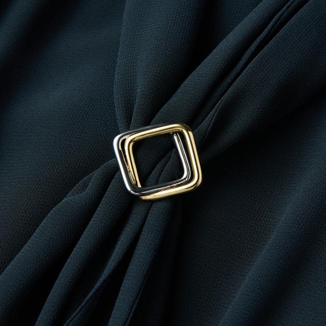 Ports 1961 CHIC TIE KNOT DRESSES DEEP FOREST