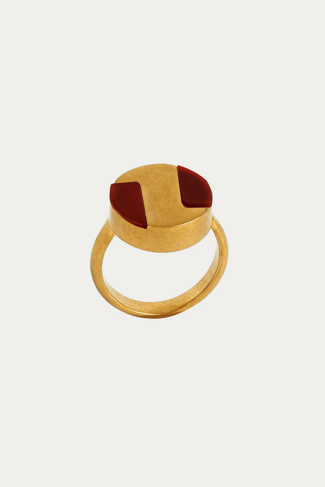 ports 1961 CIRCLES AND SQUARES RING IN RED RED ports 1961 CIRCLES AND SQUARES RING IN RED RED