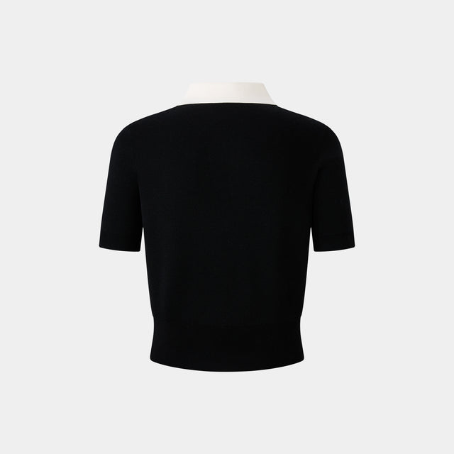 Ports 1961 CLASSIC BLACK AND WHITE POLO BLACK