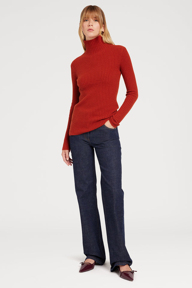 Ports 1961 CLASSIC TURTLENECK SWEATER 429-OCHER