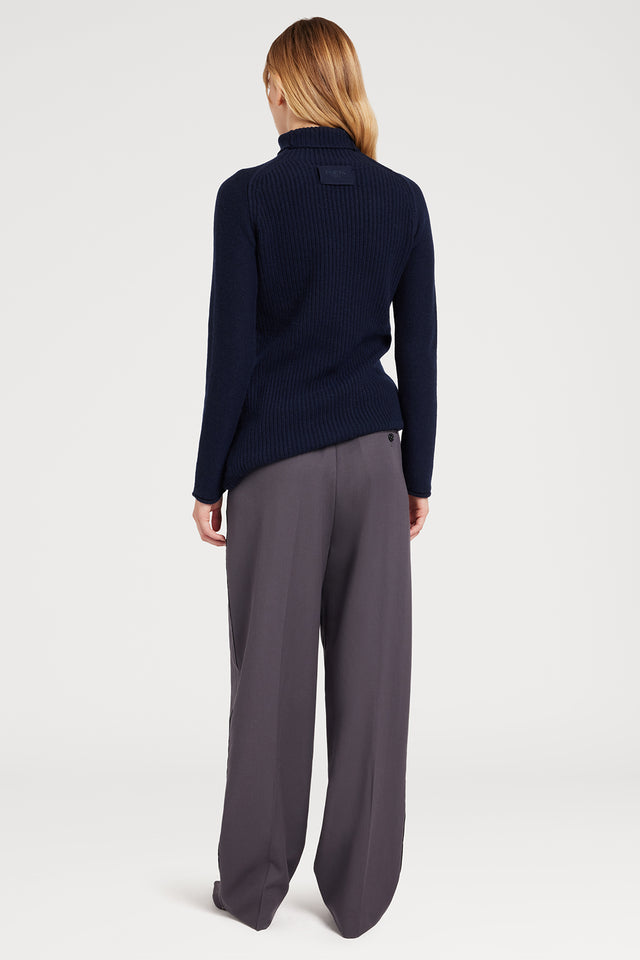 Ports 1961 CLASSIC TURTLENECK SWEATER 899-NAVY