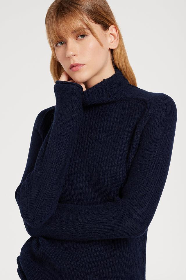 Ports 1961 CLASSIC TURTLENECK SWEATER 899-NAVY