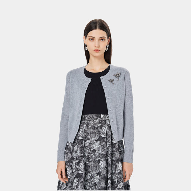 Ports 1961 COMFORT SOFT CARDIGAN HIGHLAND MIST