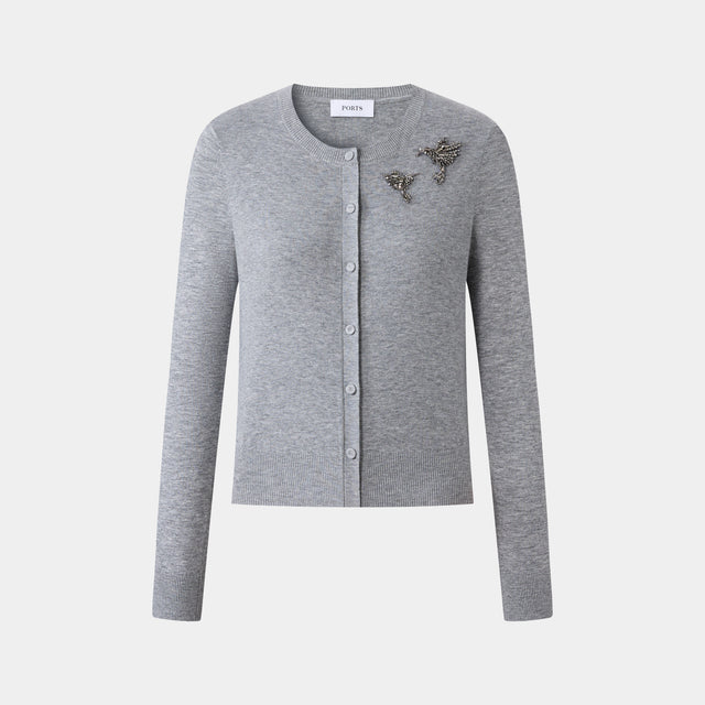 ports 1961 COMFORT SOFT CARDIGAN HIGHLAND MIST