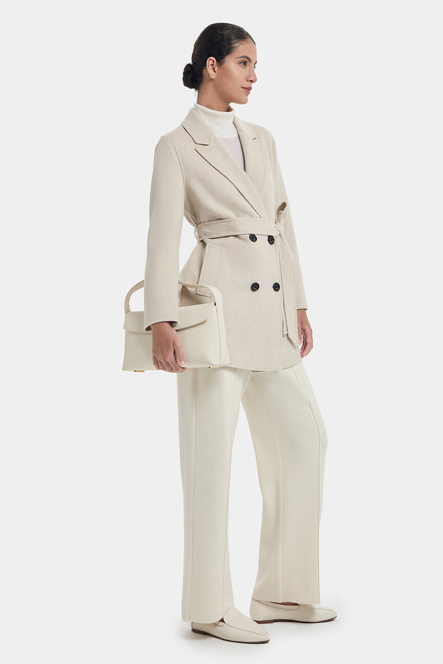 Ports 1961 COMFORT WOOL CASHMERE COAT CEMENT