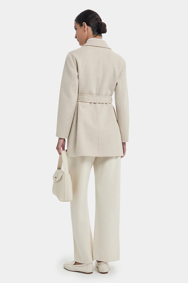 Ports 1961 COMFORT WOOL CASHMERE COAT CEMENT
