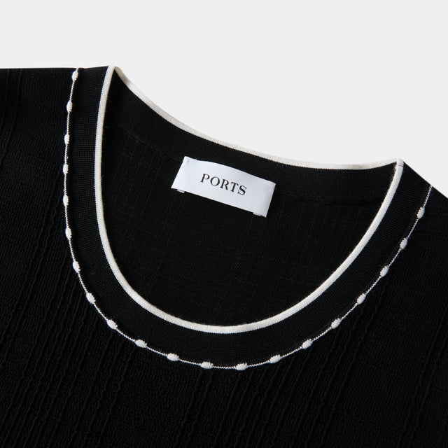 Ports 1961 CONTRAST BLACK DRESS BLACK