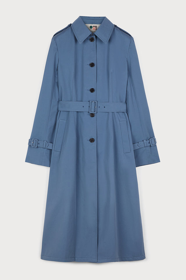 ports 1961 COTTON TRENCH 811-BLUE GREY