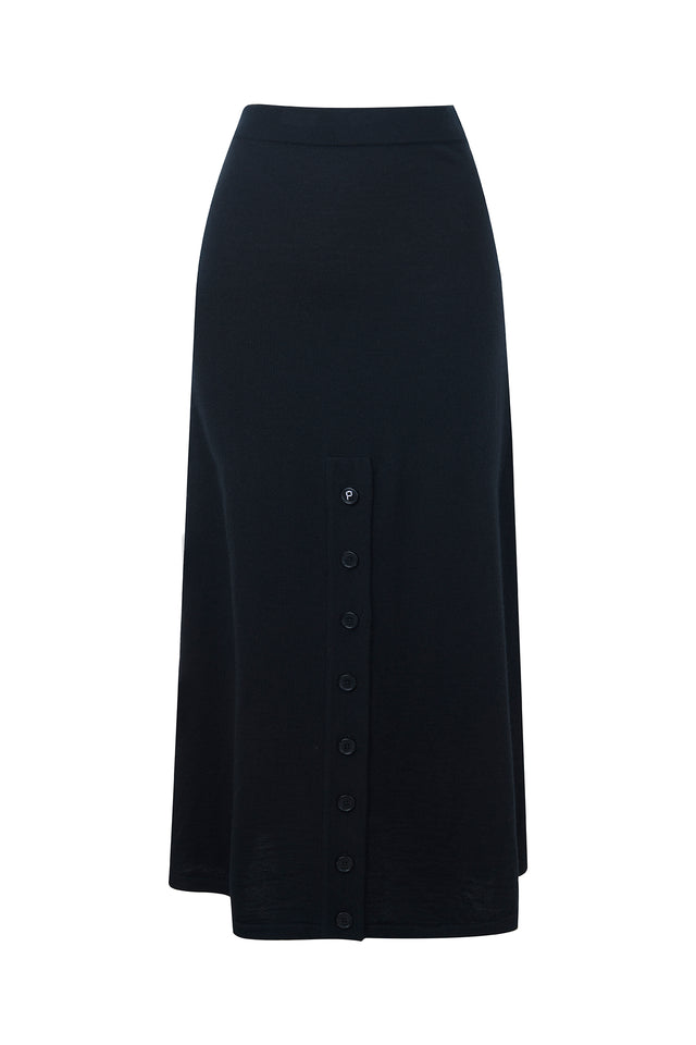 Ports 1961 Cozy Knitwear Skirt 999-Black