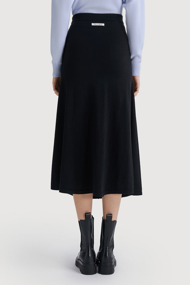 Ports 1961 Cozy Knitwear Skirt 999-Black