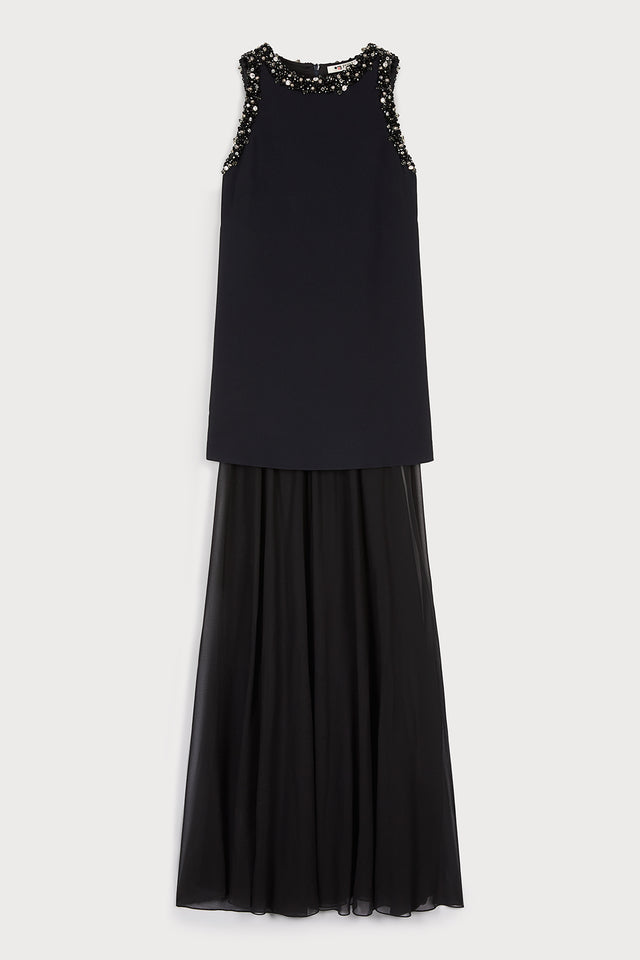 ports 1961 CRYSTAL DETAILS GOWN 999-BLACK
