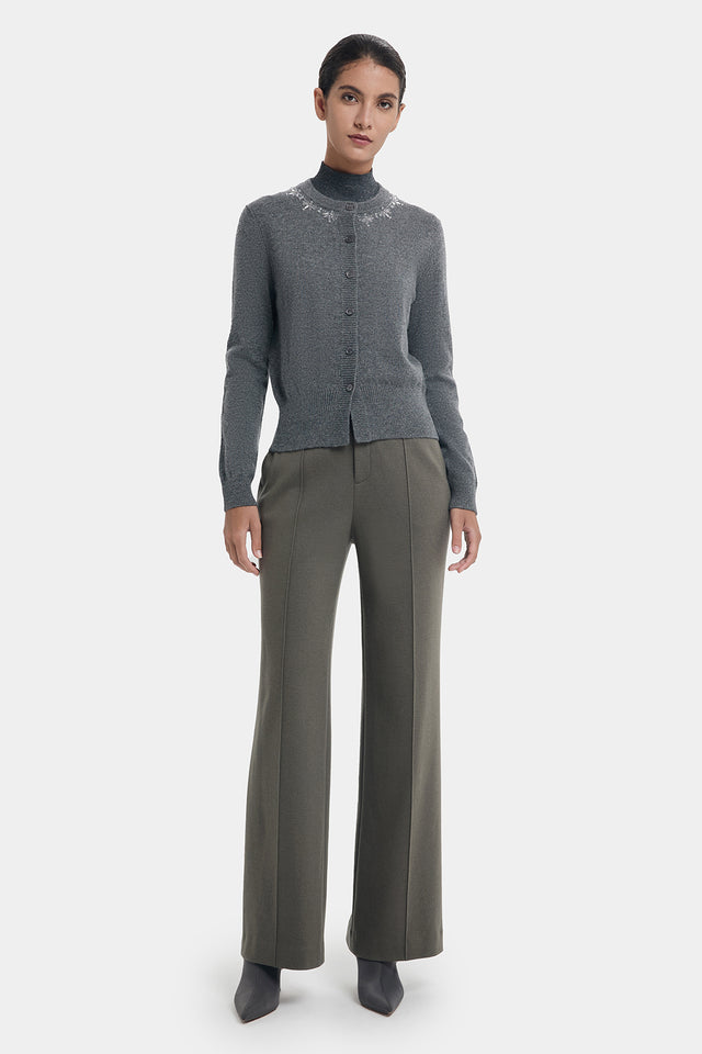 Ports 1961 CRYSTAL SNOWFLAKE CARDIGAN GULL