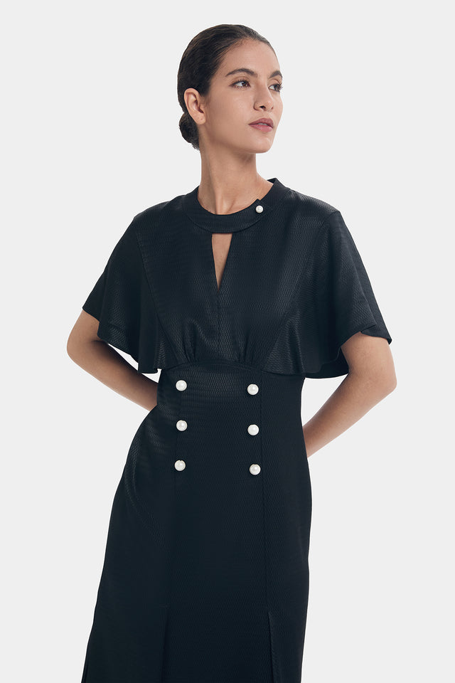ports 1961 CUT OUT LITTLE BLACK DRESS BLACK