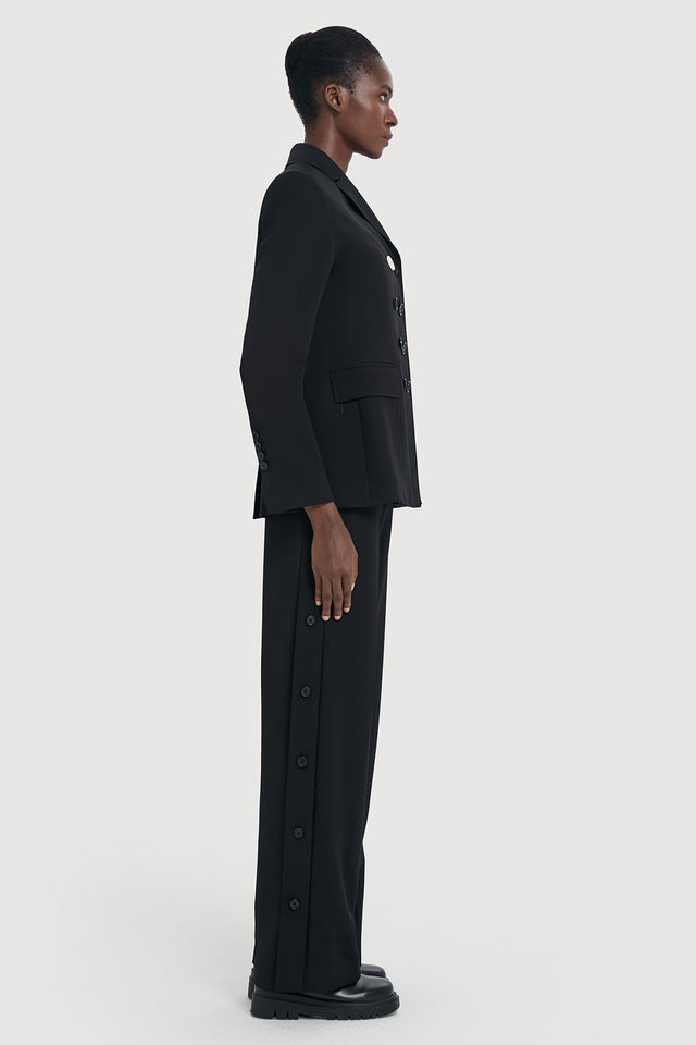 Ports 1961 DOUBLE-BREASTED WOOL BLAZER 999-Black