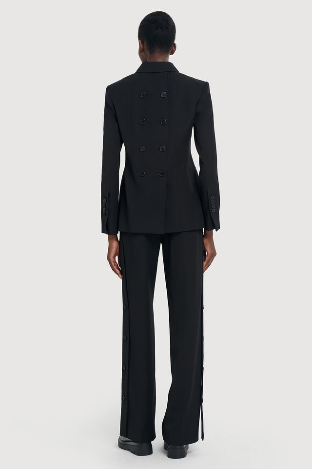Ports 1961 DOUBLE-BREASTED WOOL BLAZER 999-Black