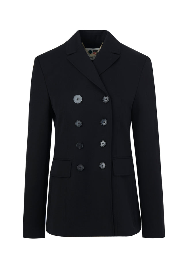 ports 1961 DOUBLE-BREASTED WOOL BLAZER 999-Black