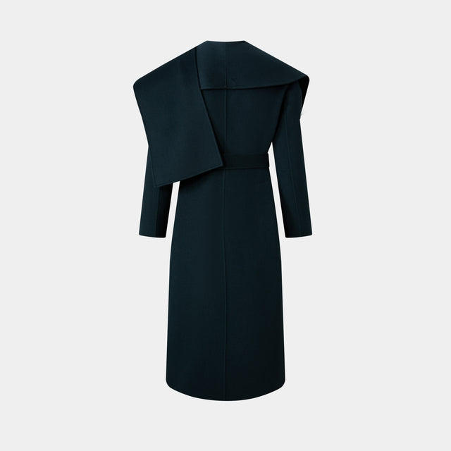 Ports 1961 DRAPED STYLING COAT CYPRESS GREEN