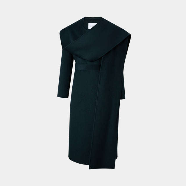 ports 1961 DRAPED STYLING COAT CYPRESS GREEN