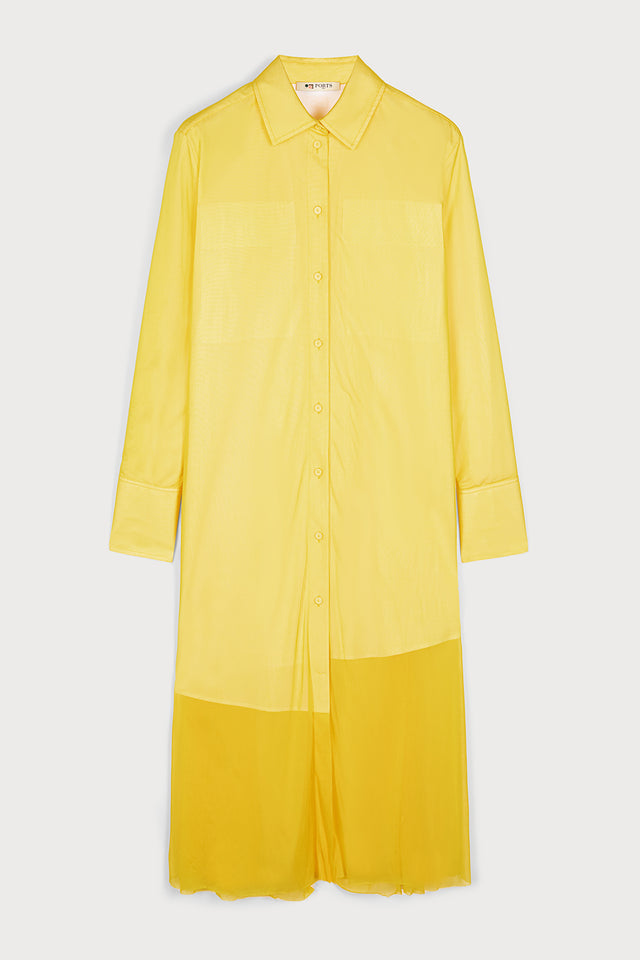 ports 1961 ELEGANCE SHIRT DRESS 300-PALE YELLOW
