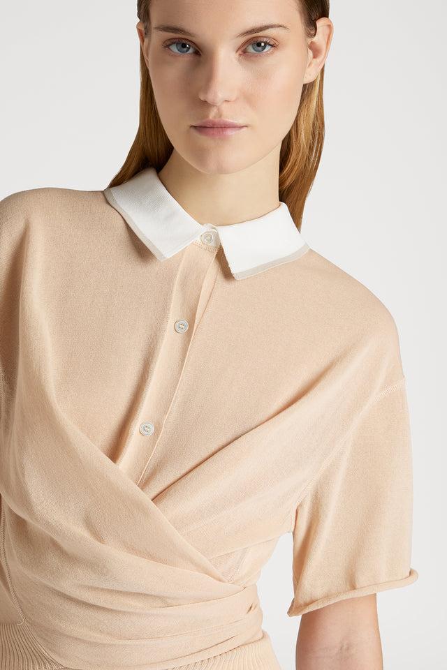 Ports 1961 ENCHANTED POLO TOP IN PINK 07A-PINK