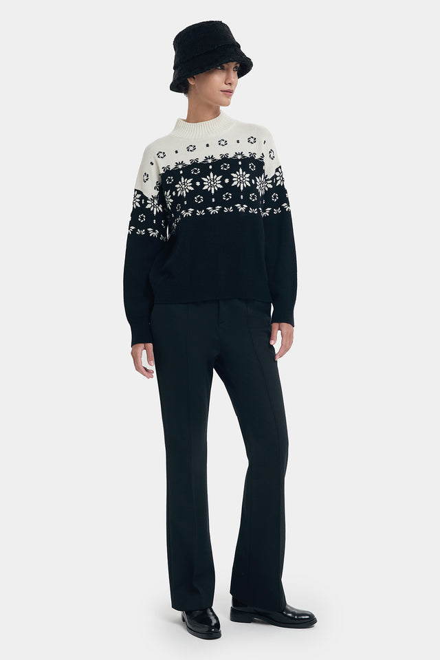 ports 1961 F/F KNIT L/S TOP MOCK NECK MIX