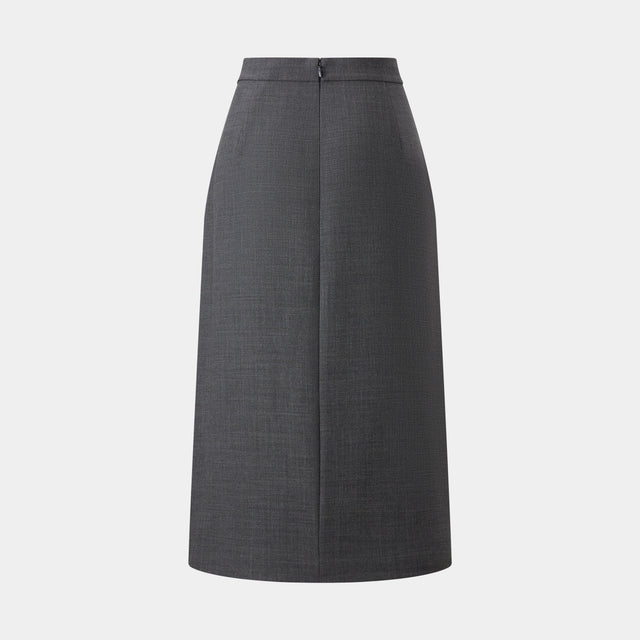Ports 1961 FEATHER ACCENT SKIRT CASTLEROCK GREY
