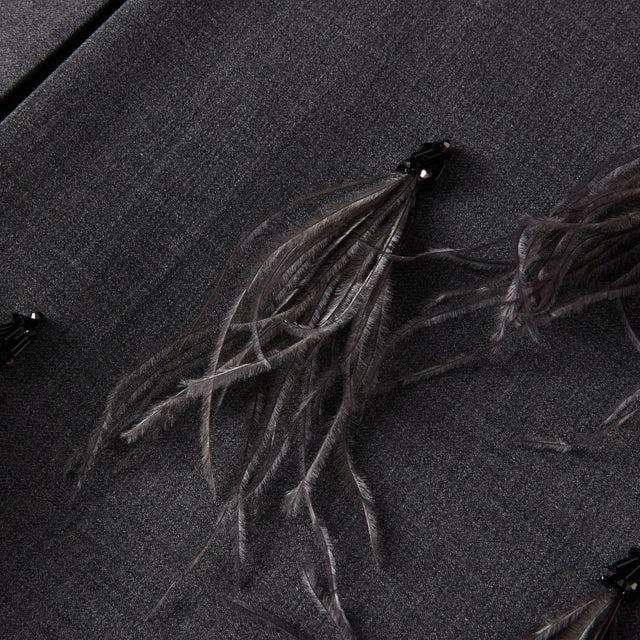 Ports 1961 FEATHER ACCENT SKIRT CASTLEROCK GREY