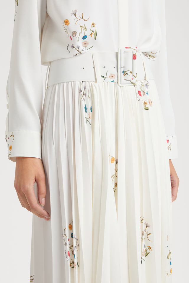 Ports 1961 FLORAL ELEGANCE SKIRT 001-WHT +MULTI