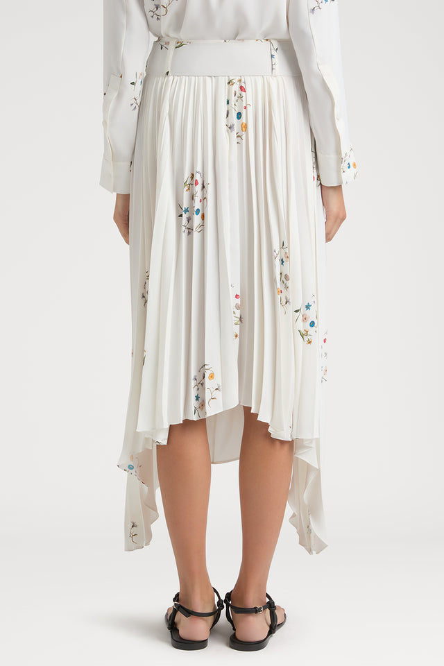 Ports 1961 FLORAL ELEGANCE SKIRT 001-WHT +MULTI