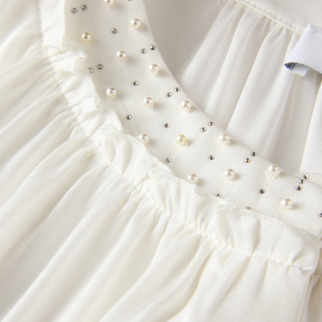 Ports 1961 FRONT GATHERING SHIRT CREAM