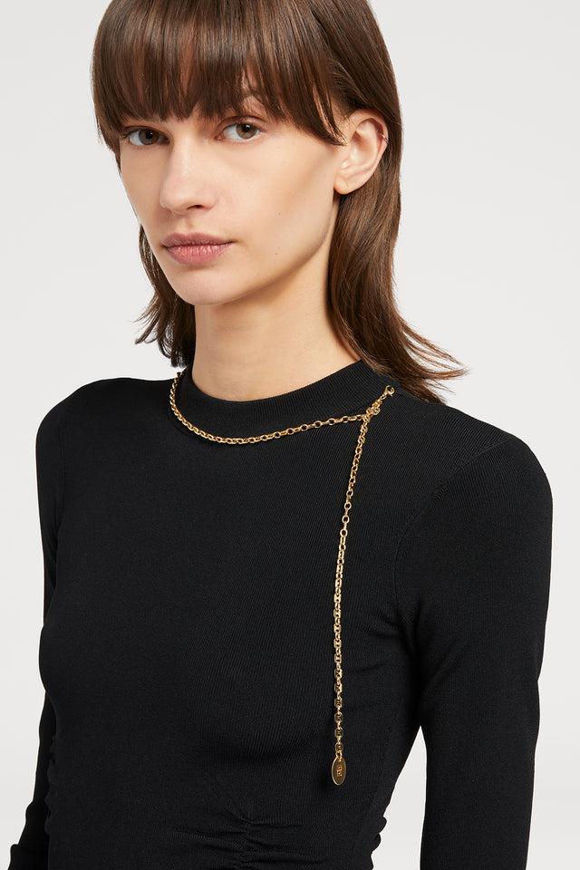 Ports 1961 GOLD METAL KNITWEAR 999-BLACK