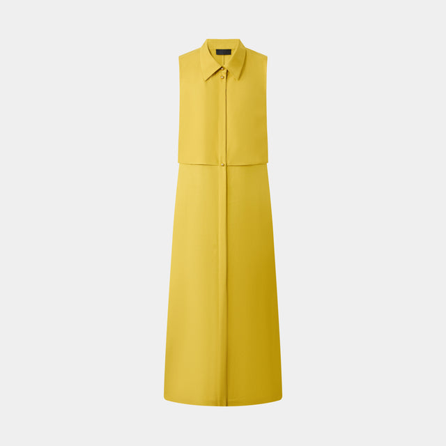 ports 1961 GOLDEN GLOW BUTTON DRESS YELLOW