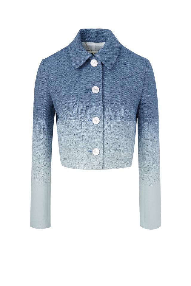 ports 1961 GRADIENT COLOR JACKET 10C-Ice and Navy