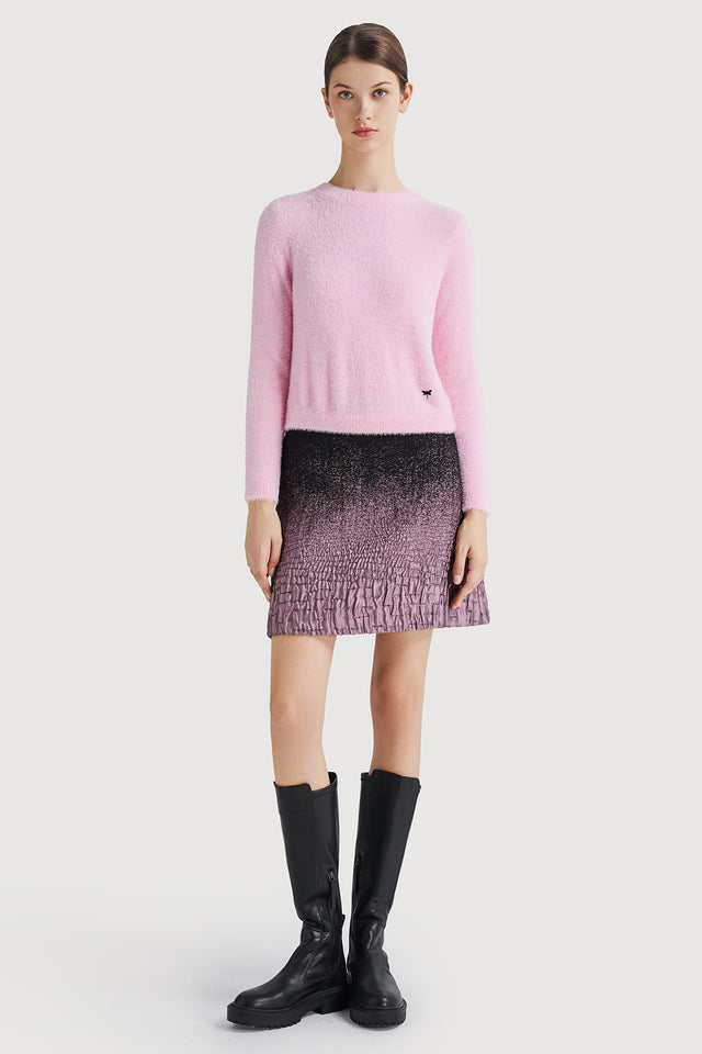 Ports 1961 GRADIENT COLOR SKIRT 09h-BLACK + PINK