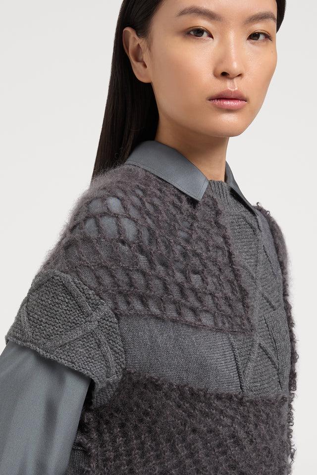 Ports 1961 GREY WOOL KNITWEAR 946-SMOG