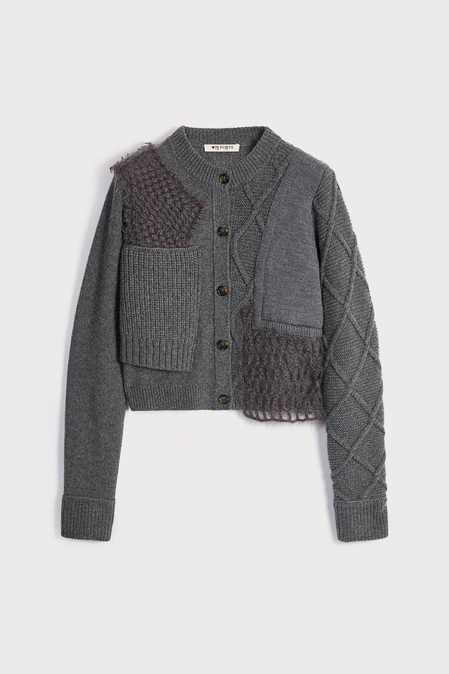 ports 1961 GREY WOOL KNITWEAR 946-SMOG