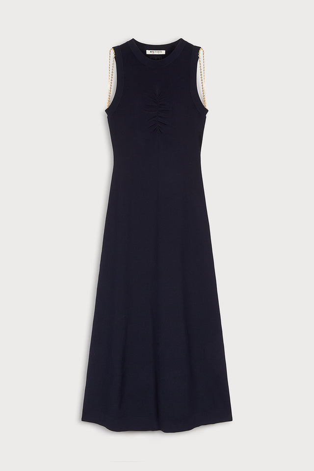 ports 1961 KNITTED DRESS 899-NAVY