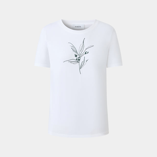 ports 1961 LEAFY ESSENCE TEE WHITE
