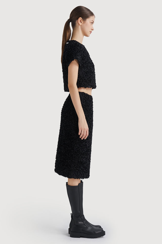 Ports 1961 LIGHTWEIGHT CROPPED TOP 999-Black