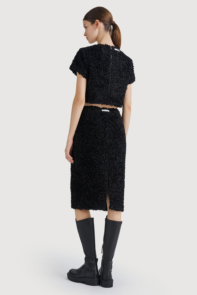 Ports 1961 LIGHTWEIGHT CROPPED TOP 999-Black