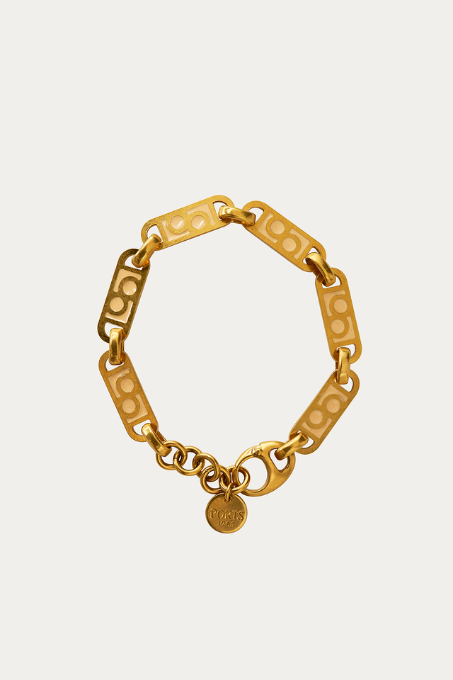 ports 1961 LOGO LINK BRACELET PINK