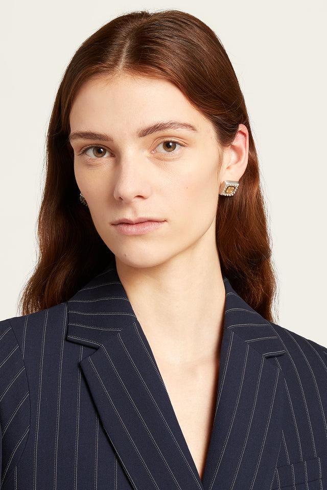 Ports 1961 MACHINE PRESS EARRING SILVER